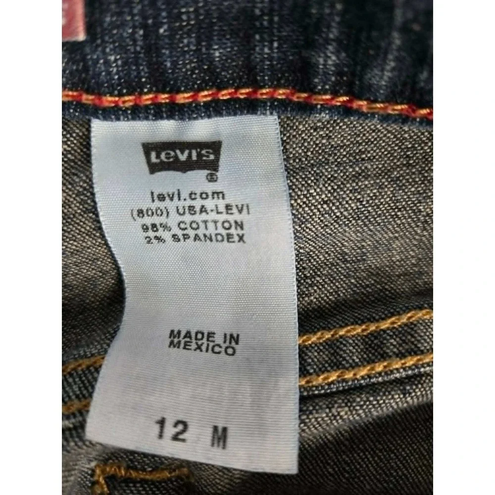 Levis 515 Bootcut Jeans Womens 12M Dark Wash Stretch Denim‎ Mid Rise 34x29